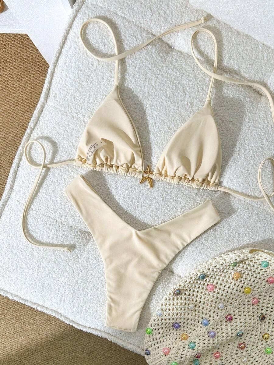 beżowy dół od bikini 