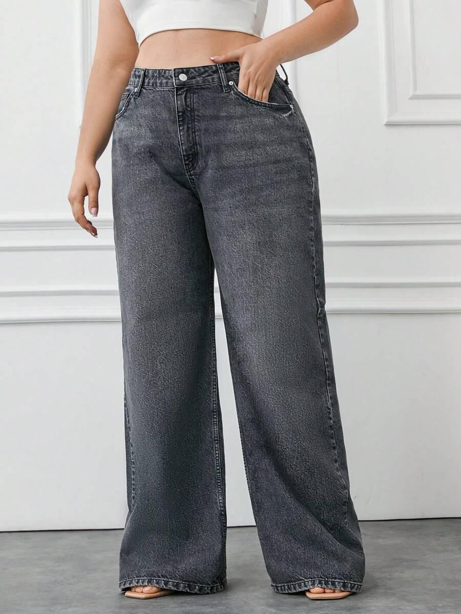 szare spodnie jeans