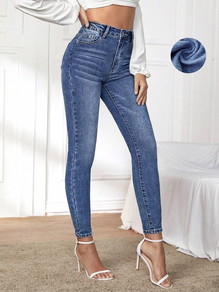 NIEBIESKIE SPODNIE JEANS