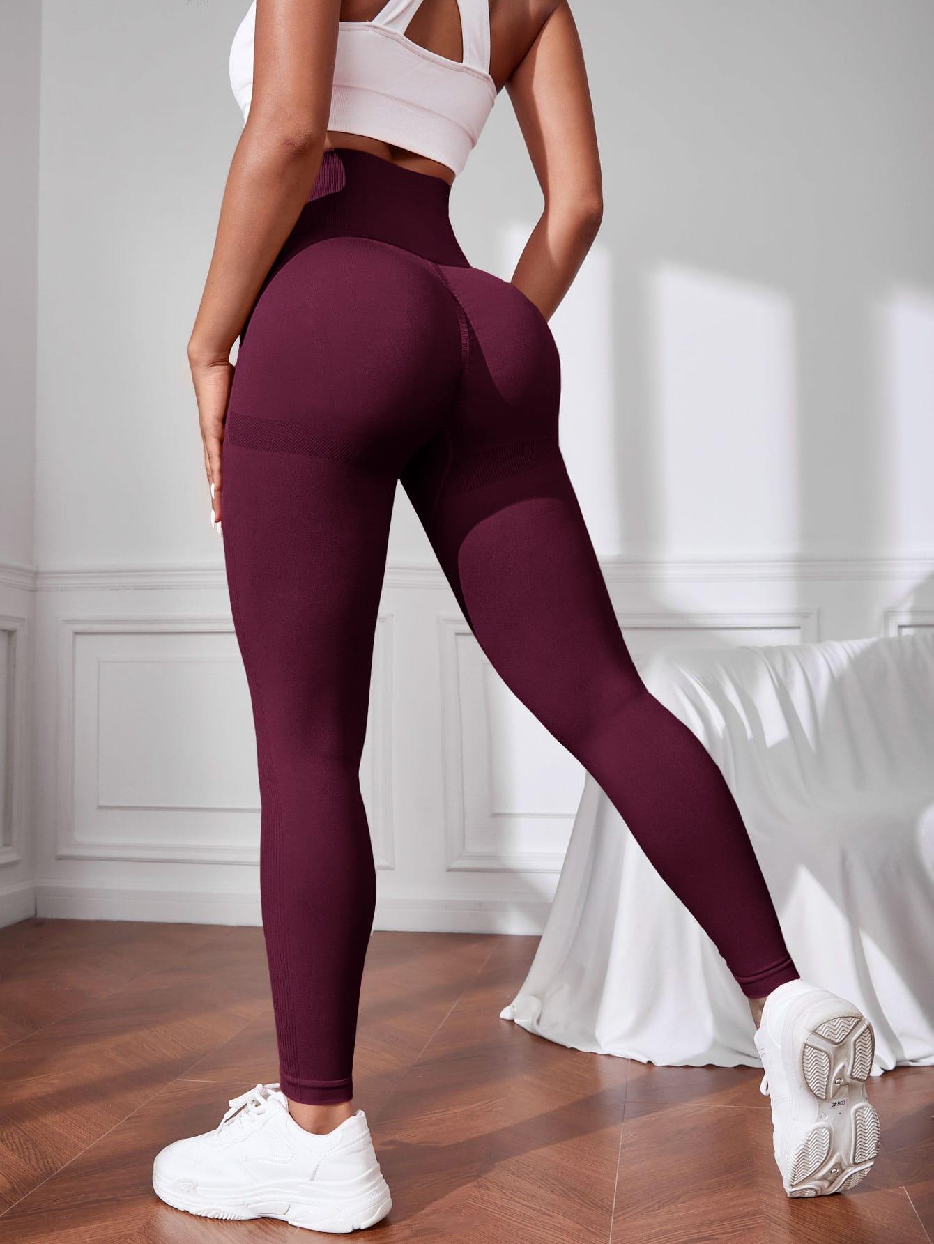 FIOLETOWE LEGGINSY WYSOKI STAN 