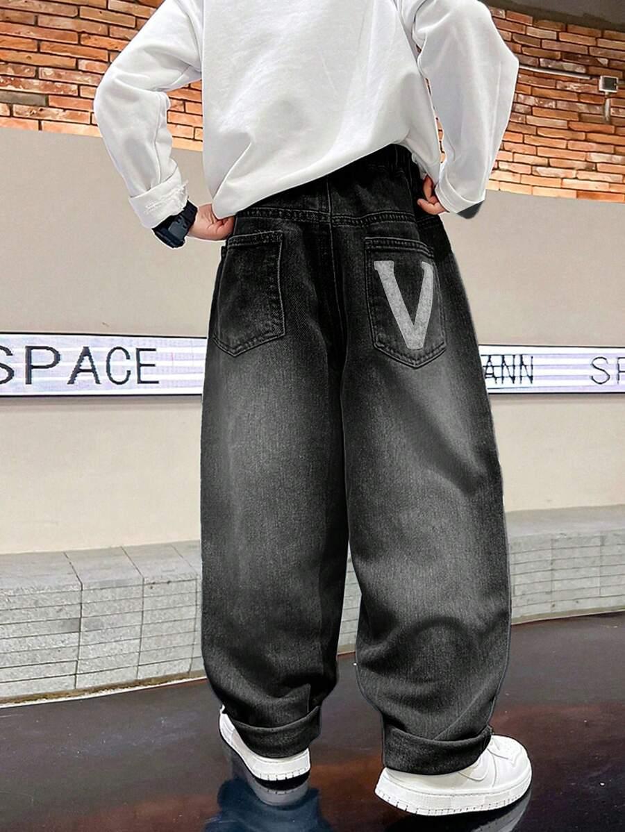 CZARNE SPODNIE JEANS