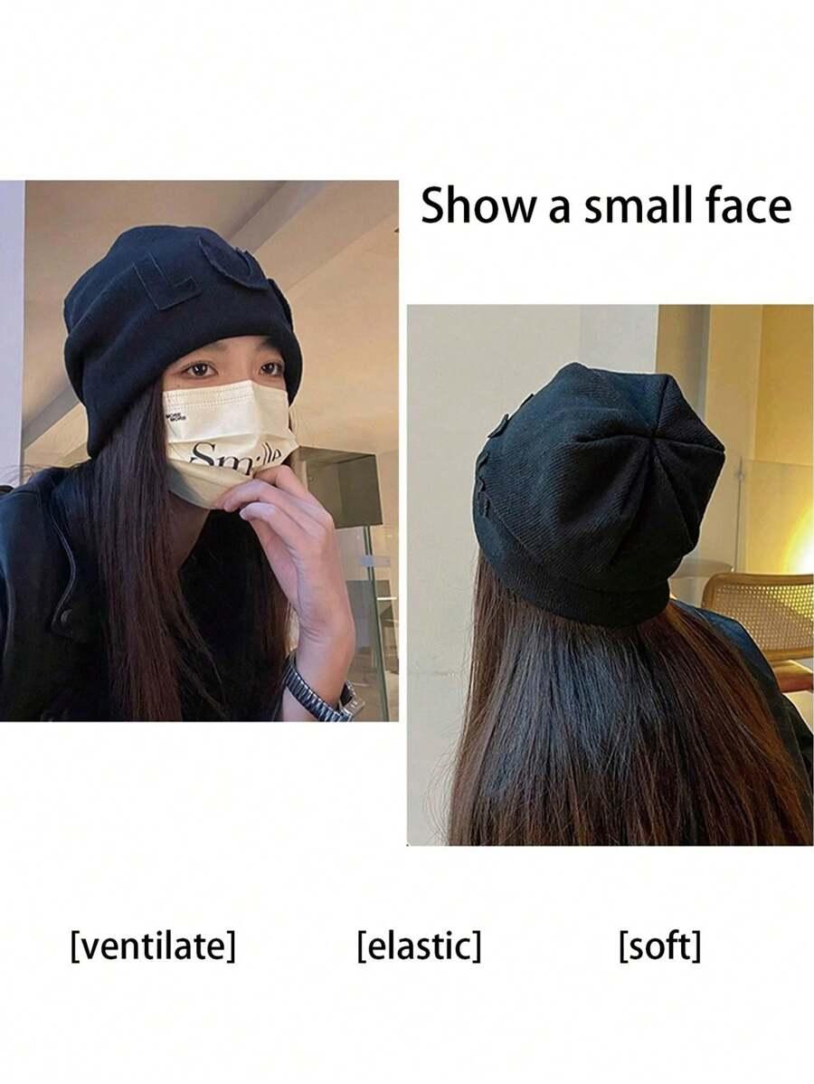 beżowa czapka beanie 