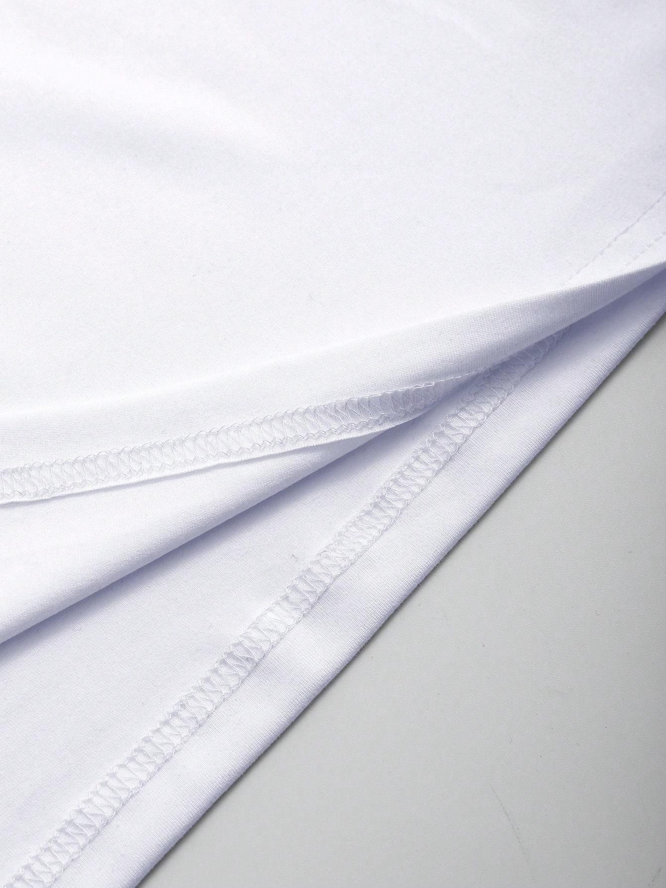 klasyczny biały gładki t-shirt basic
