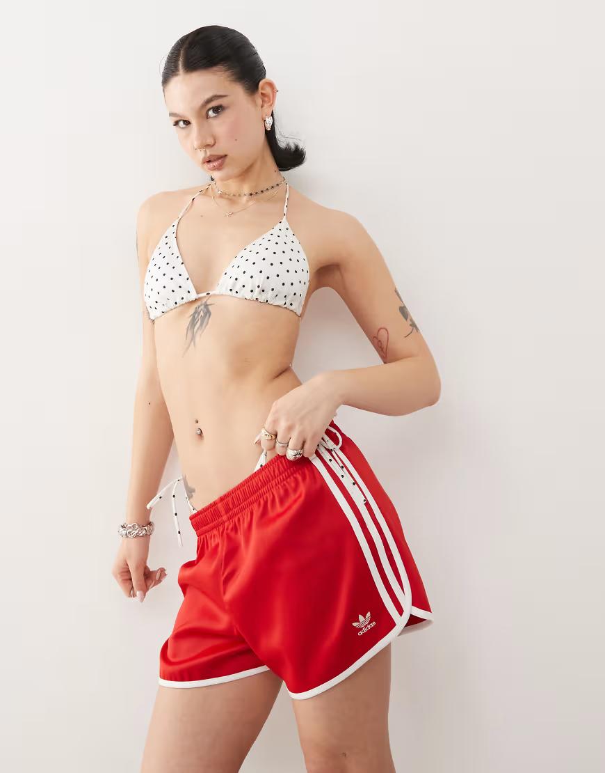 biała góra od bikini wzór groszki