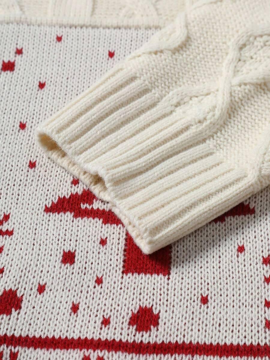 sweter motyw świąteczny