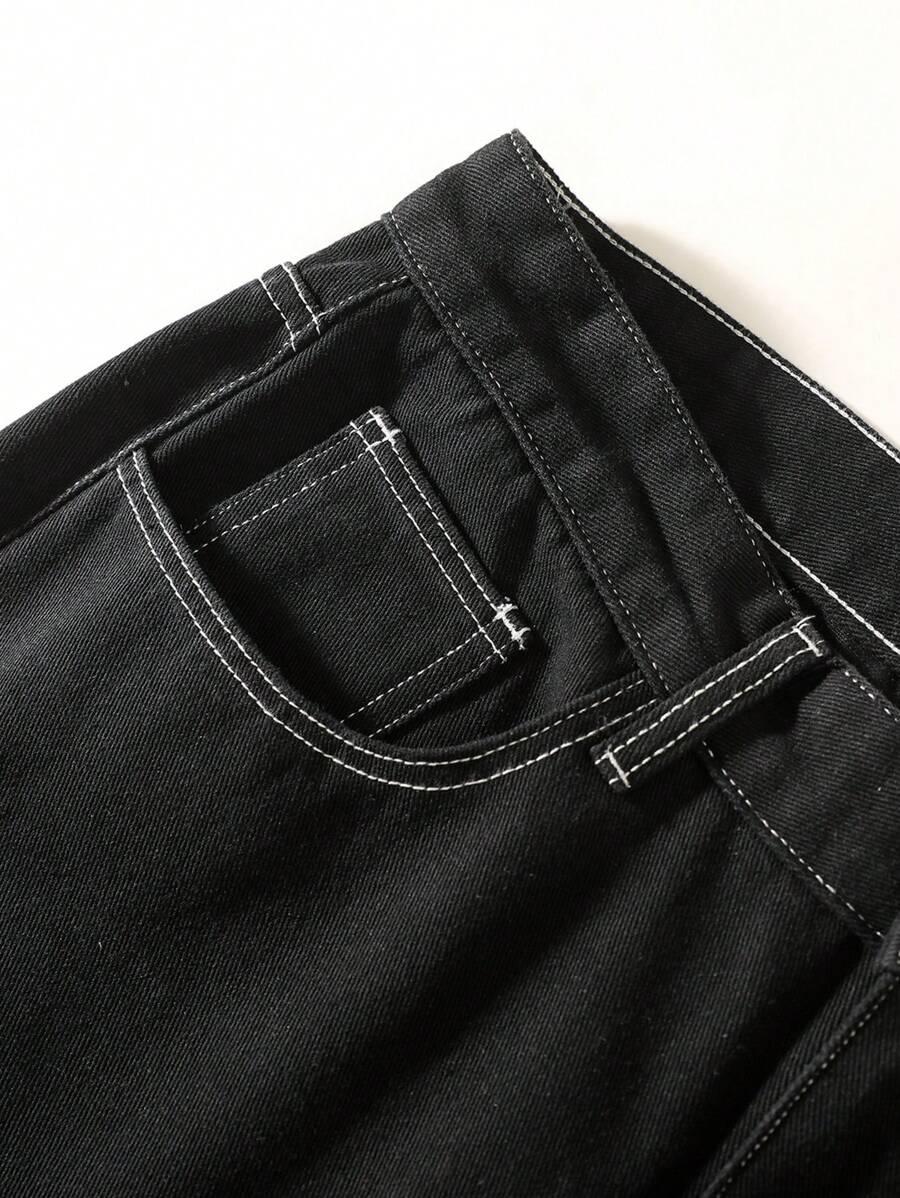 CZARNE SPODNIE JEANS