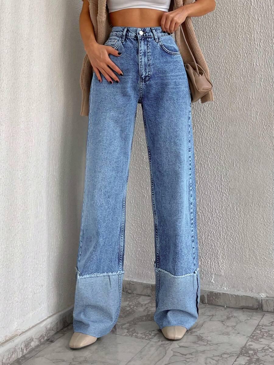 SPODNIE JEANS WYSOKI STAN