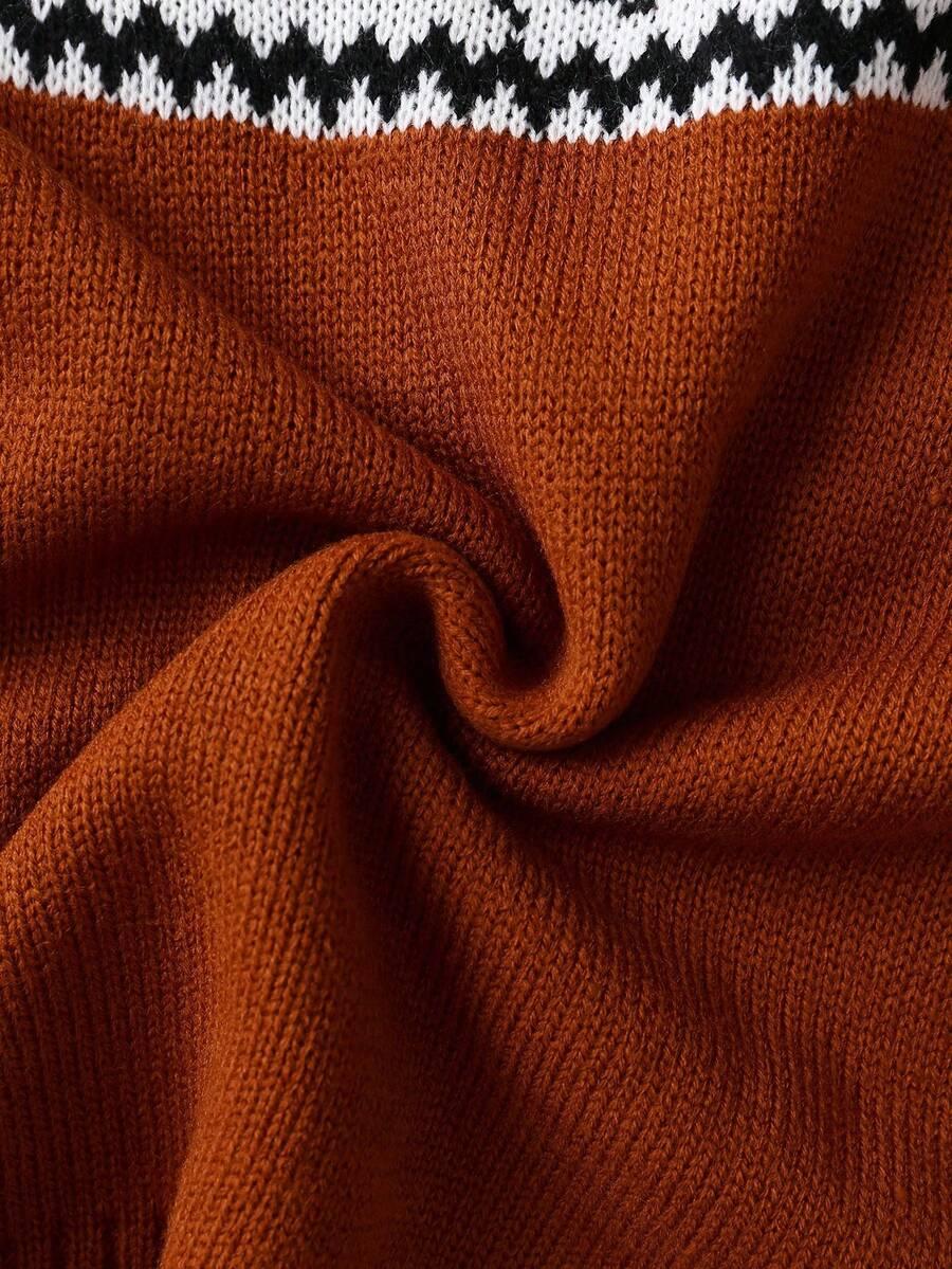 SWETER DAMSKI Z OKRĄGŁYM DEKOLTEM