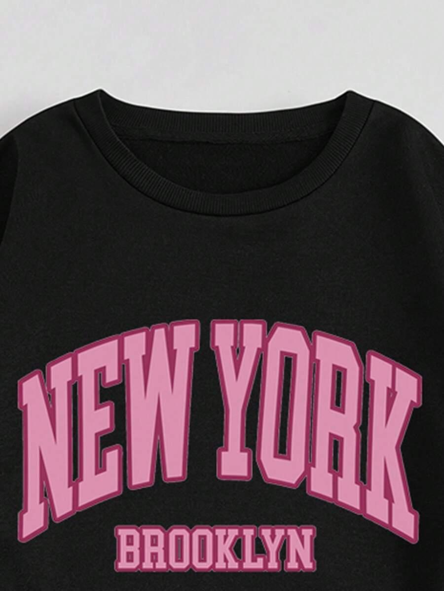 KOMPLET DRESOWY BLUZA SPODNIE NEW YORK