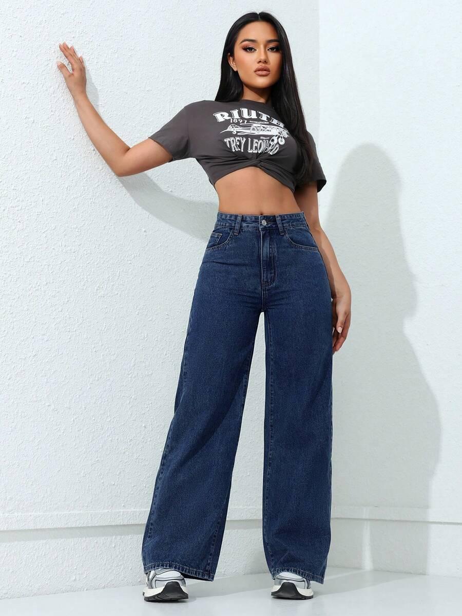 NIEBIESKIE SPODNIE JEANS