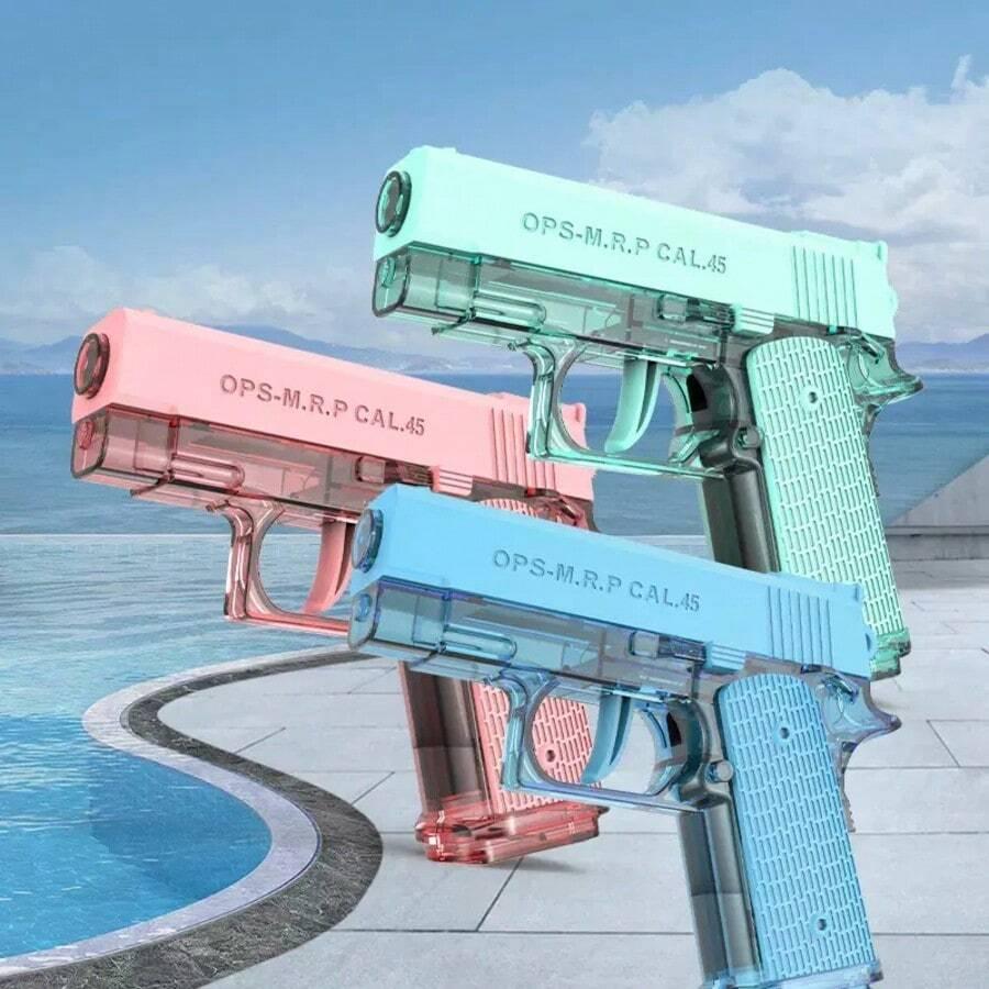 niebieski pistolet wodny