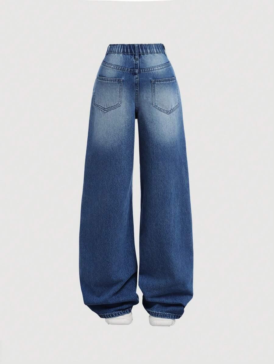 NIEBIESKIE SPODNIE JEANS