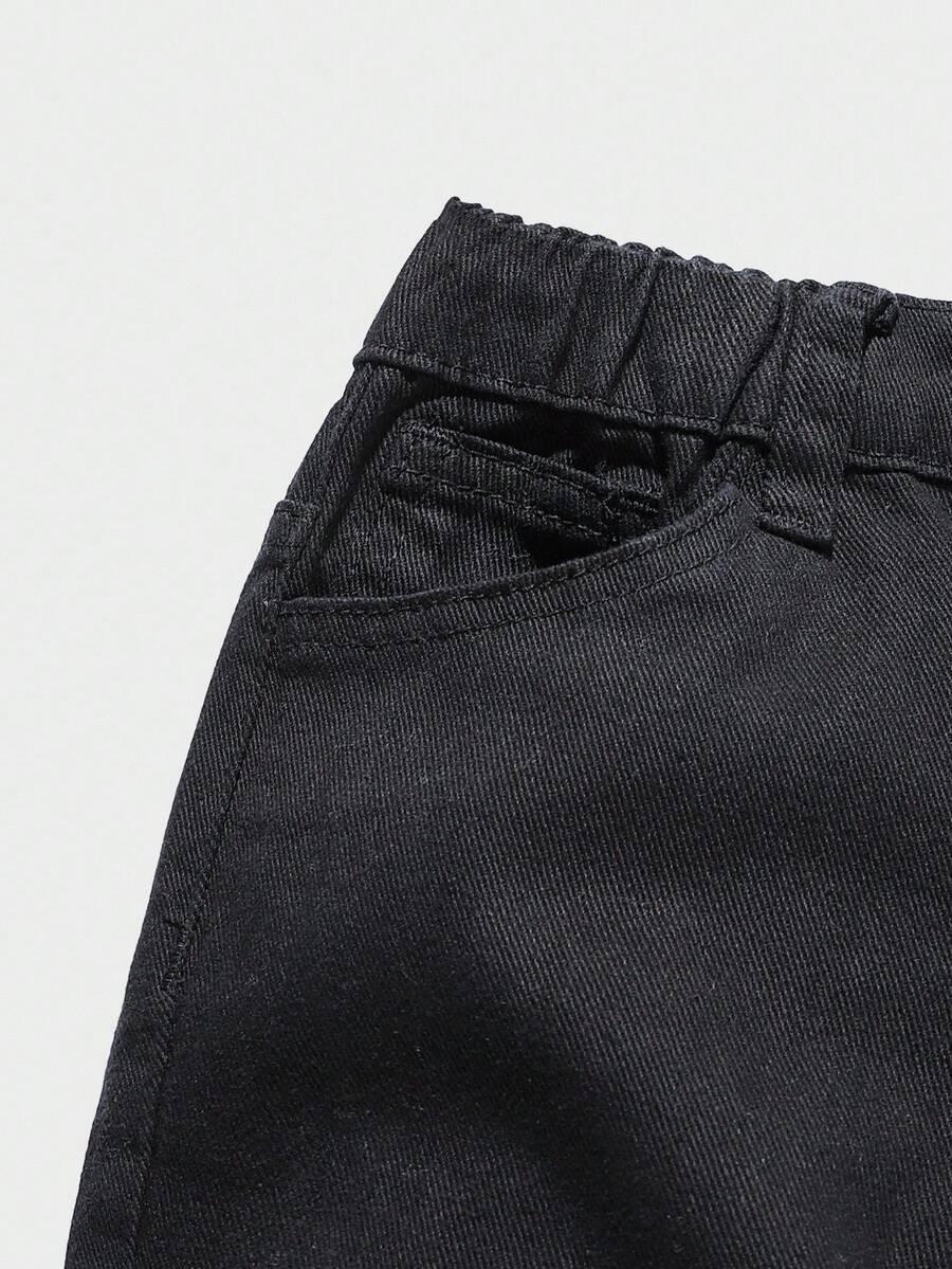 CZARNE SPODNIE JEANS