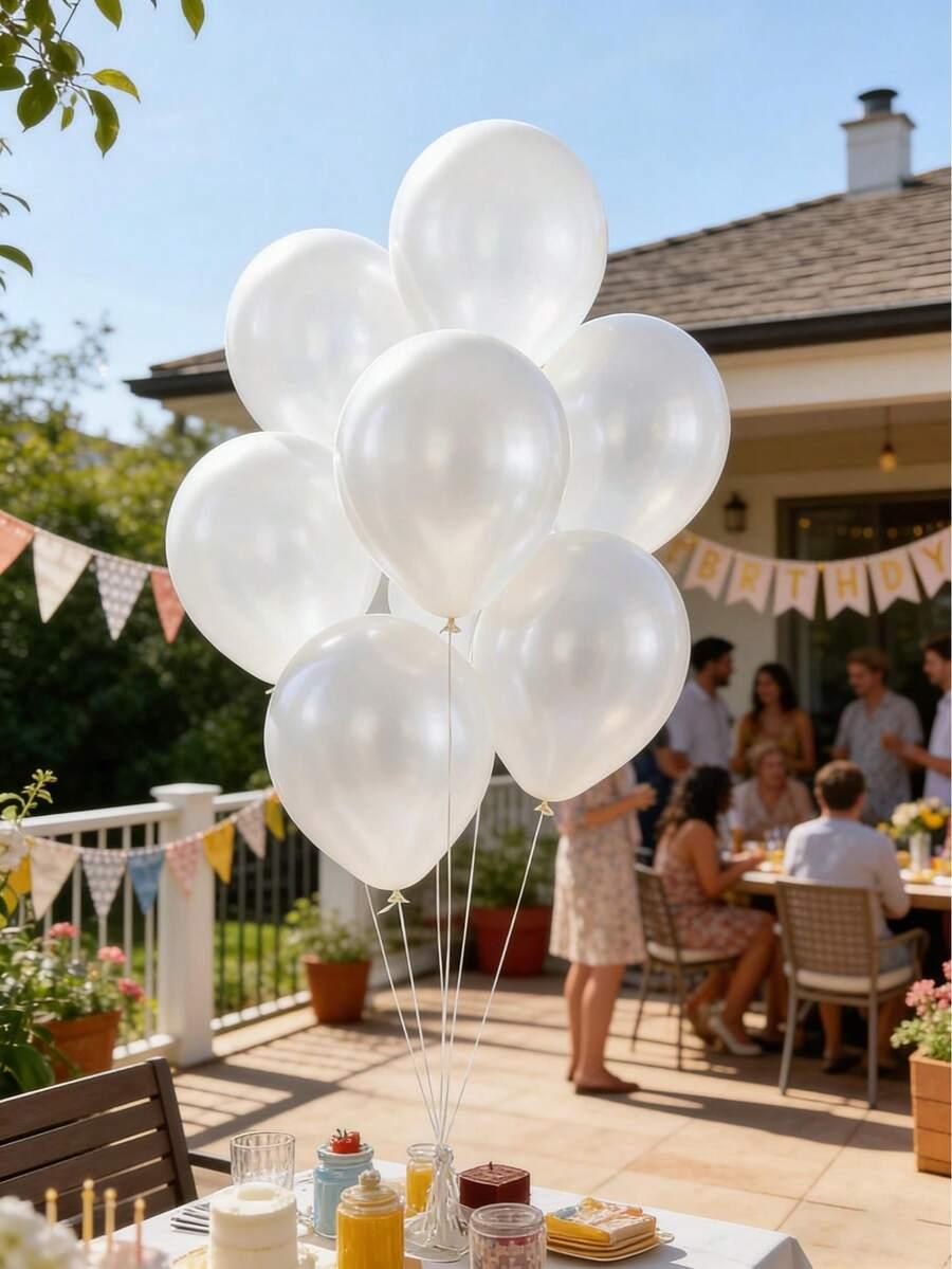 białe balony 10-pack