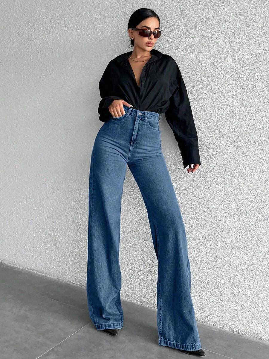 NIEBIESKIE SPODNIE JEANS