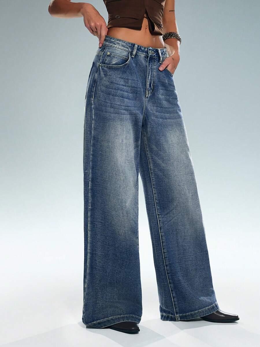 NIEBIESKIE SPODNIE JEANS