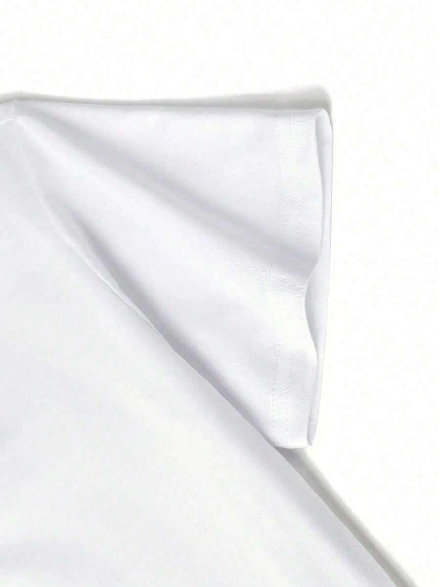 biały t-shirt nadruk