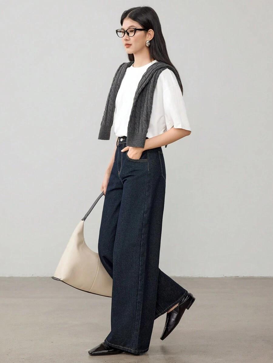 SPODNIE JEANS PROSTA NOGAWKA