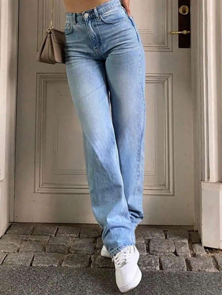 NIEBIESKIE SPODNIE JEANS 