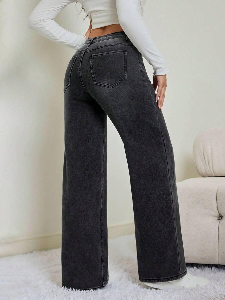 ocieplane spodnie jeans