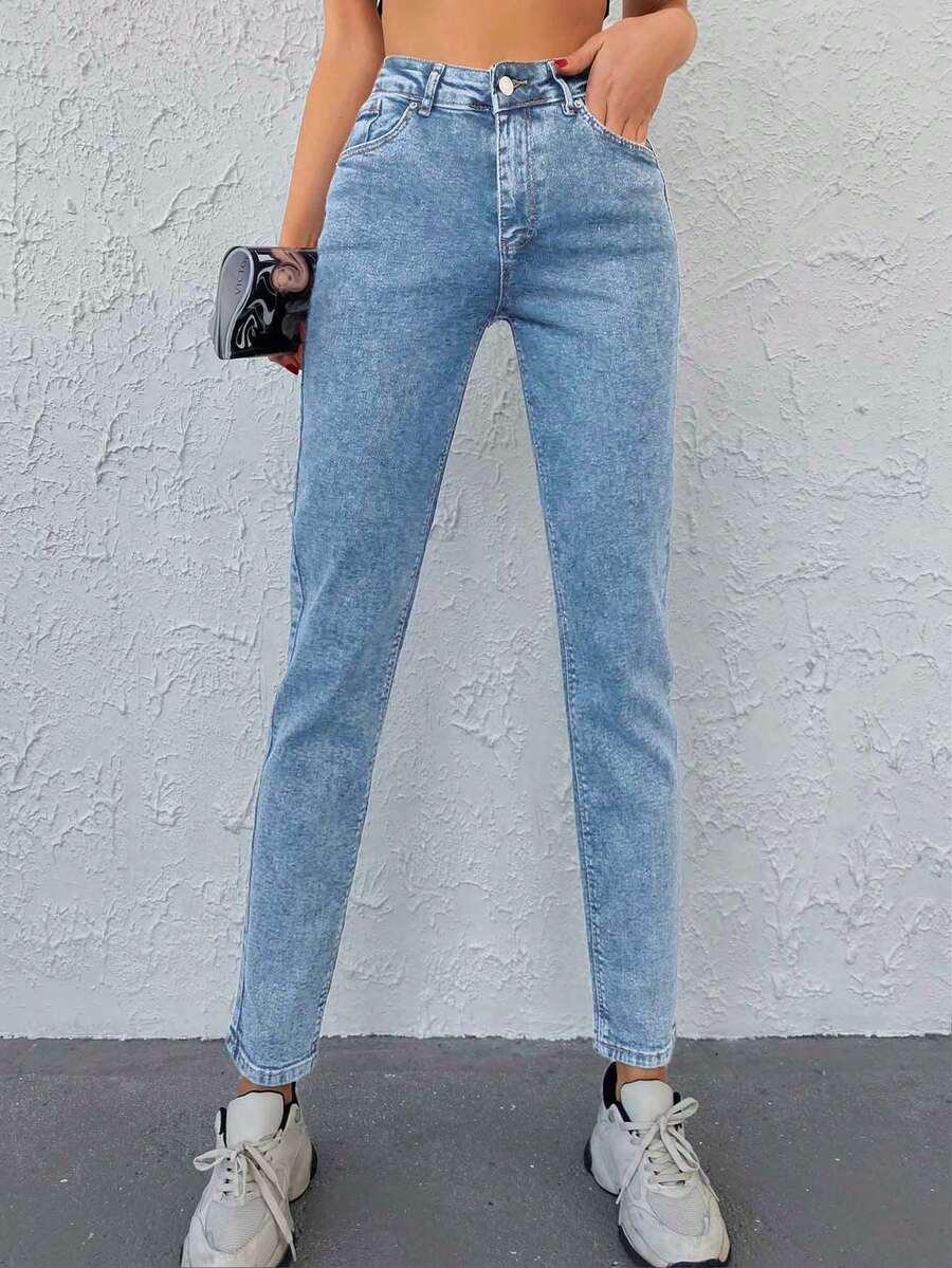 NIEBIESKIE SKINNY JEANS