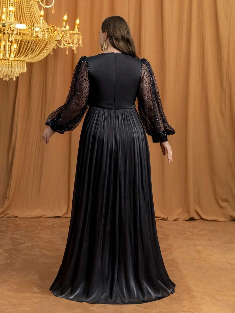 CZARNA MAXI SUKIENKA