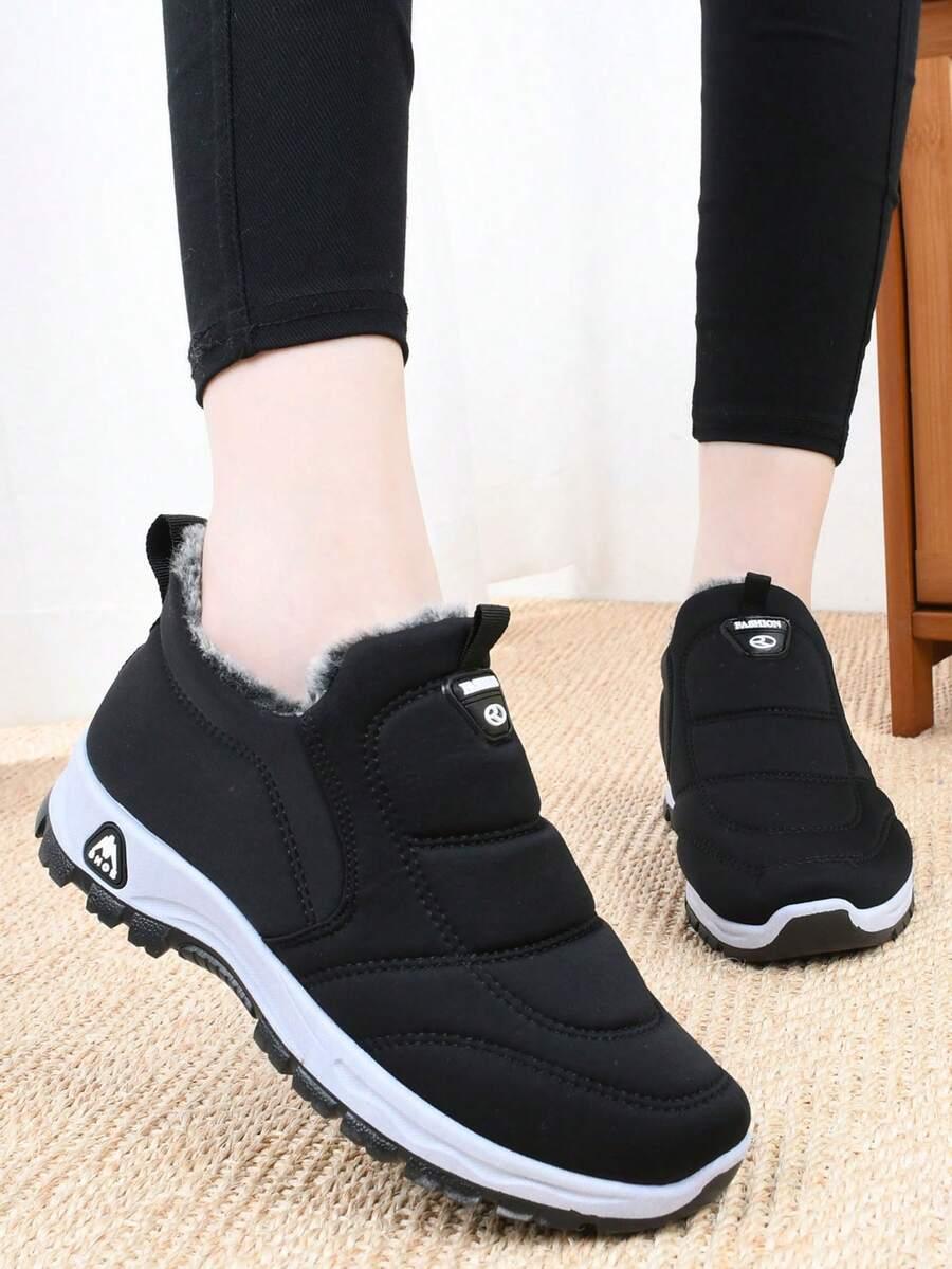 CZARNE OCIEPLANE BUTY SPORTOWE