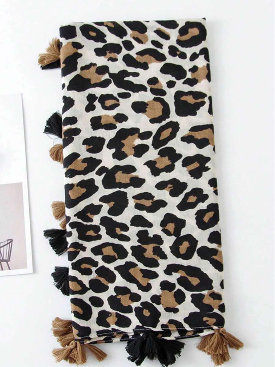 szal wzór leopard