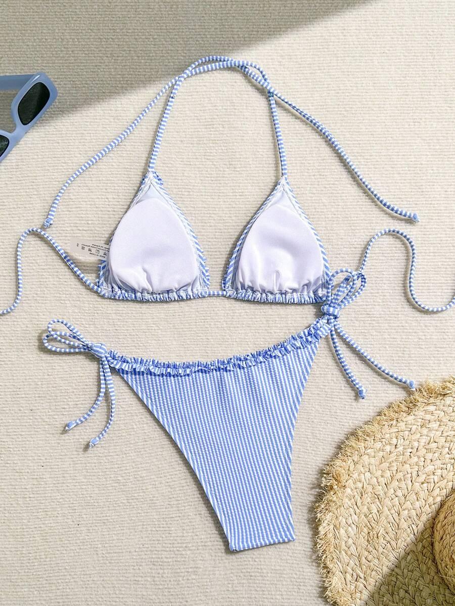 góra od bikini wzór paski