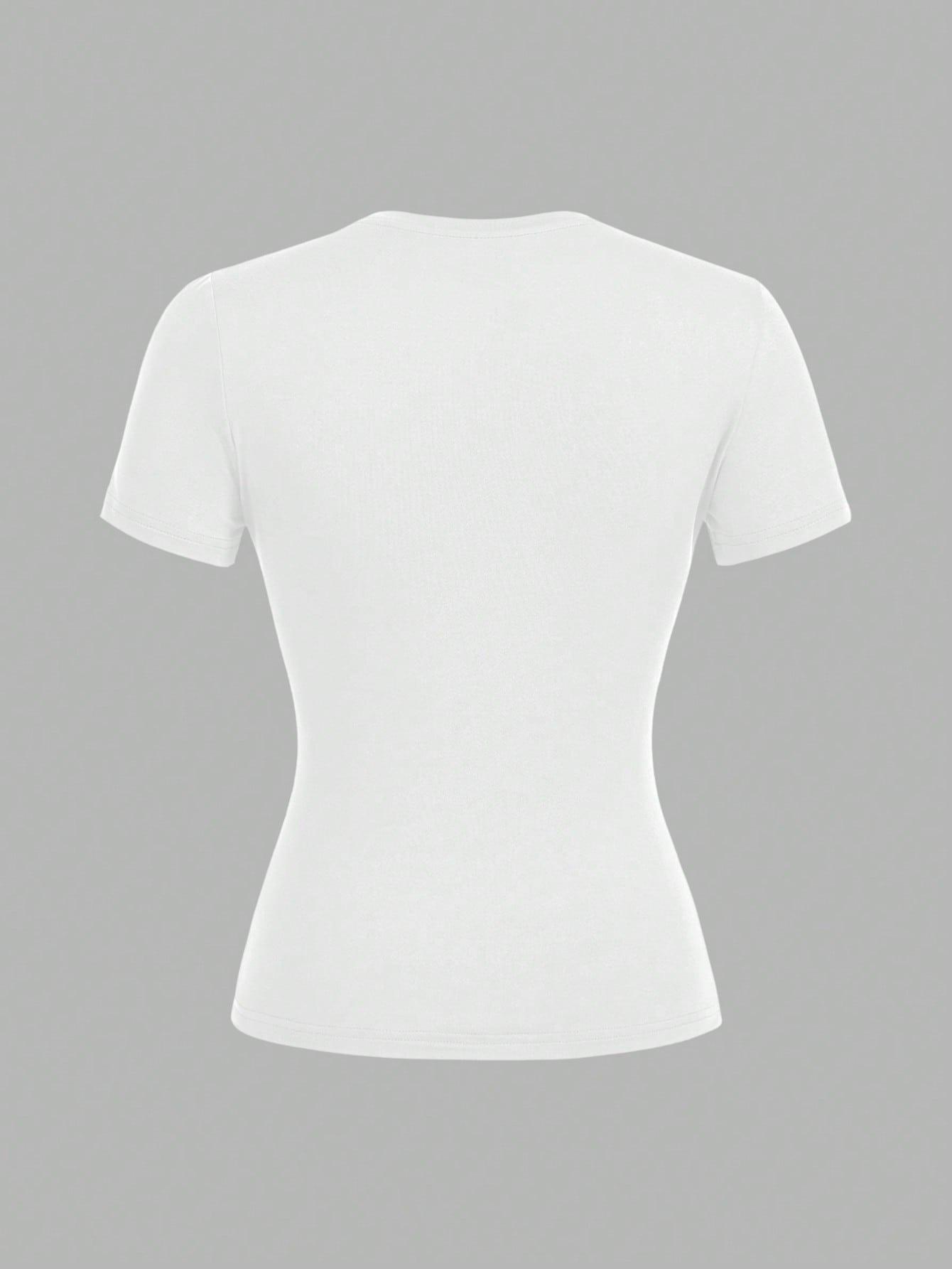 GŁADKI T-SHIRT OKRĄGŁY DEKOLT 3-PACK