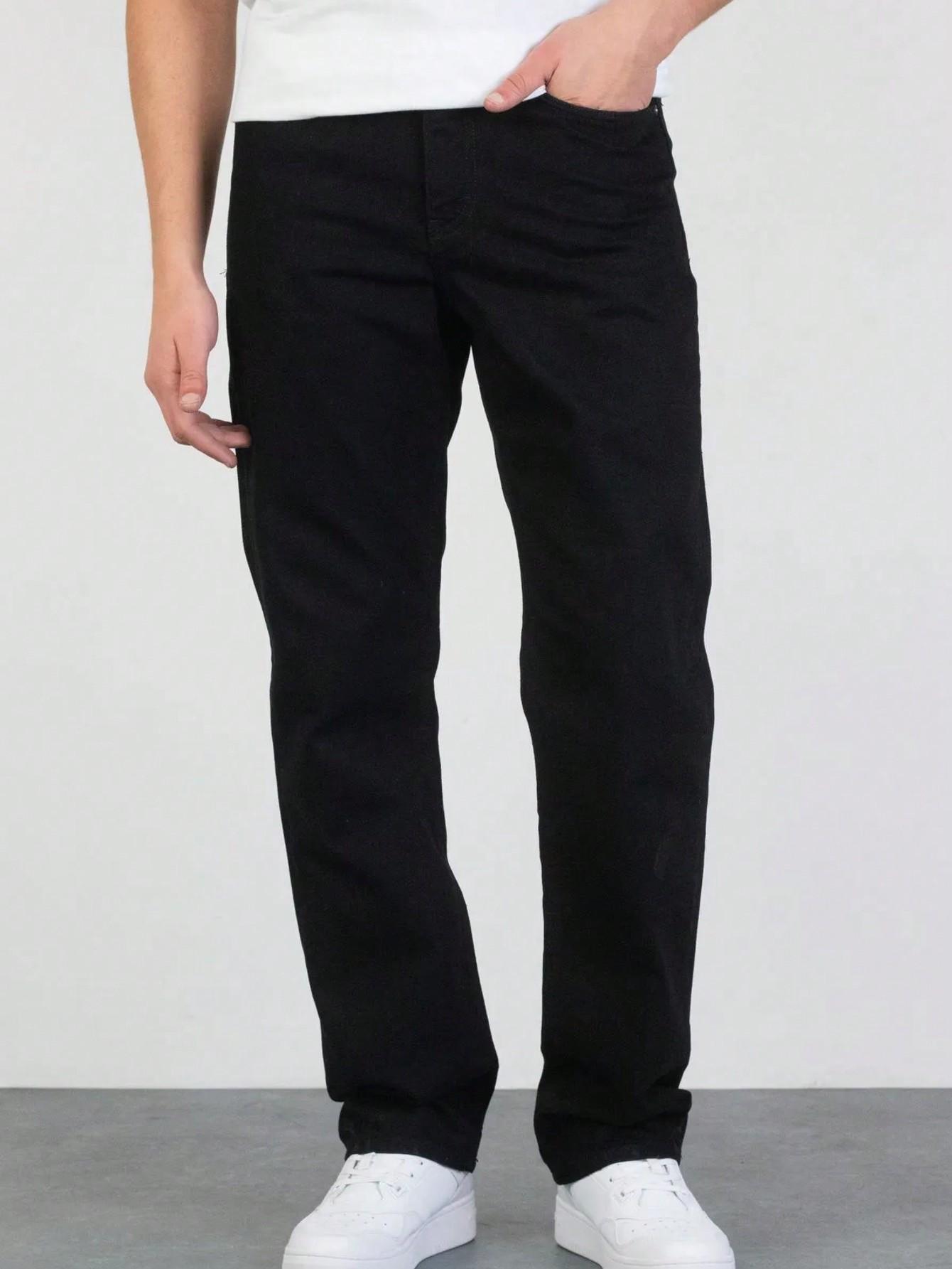CZARNE SPODNIE JEANS