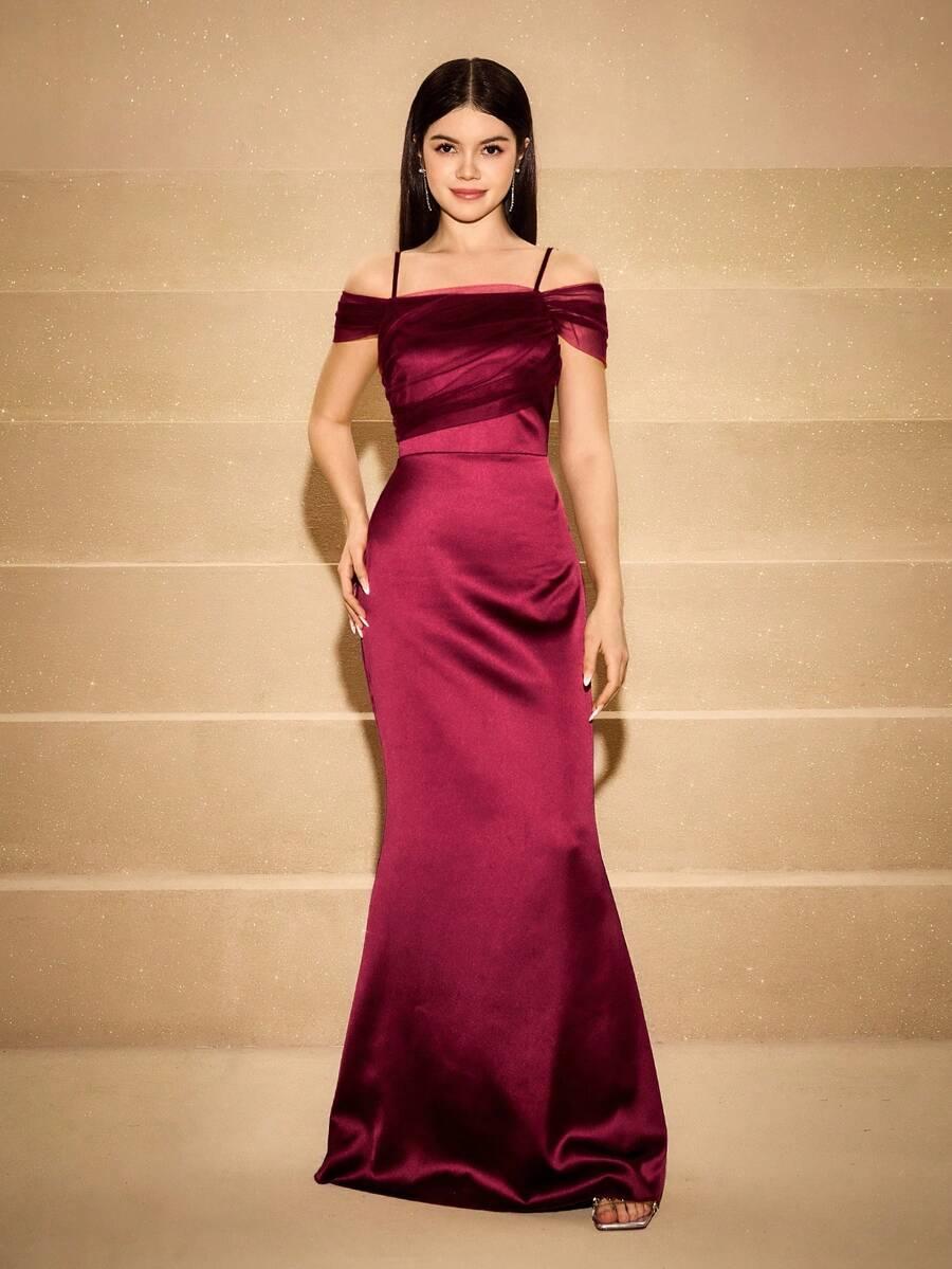 czerwona maxi sukienka