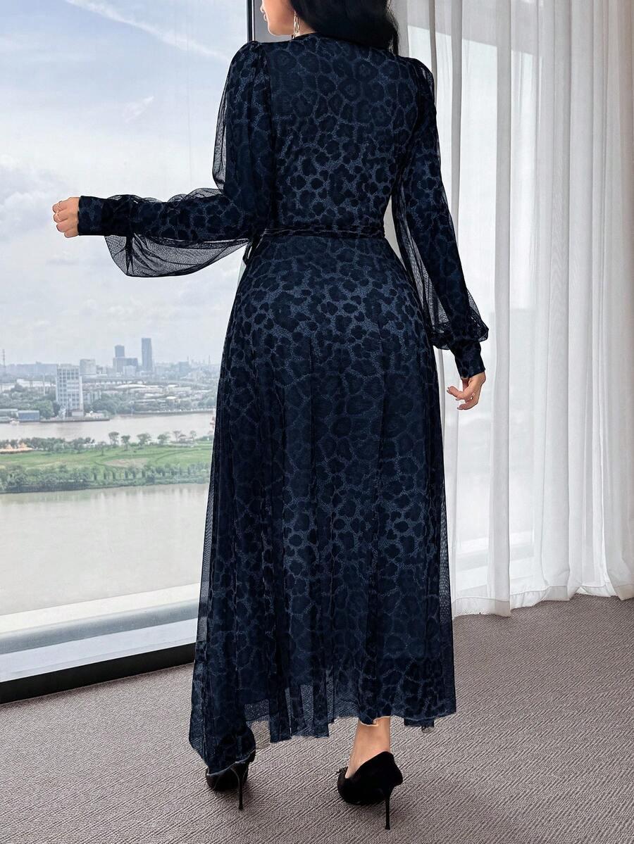 maxi sukienka animal print