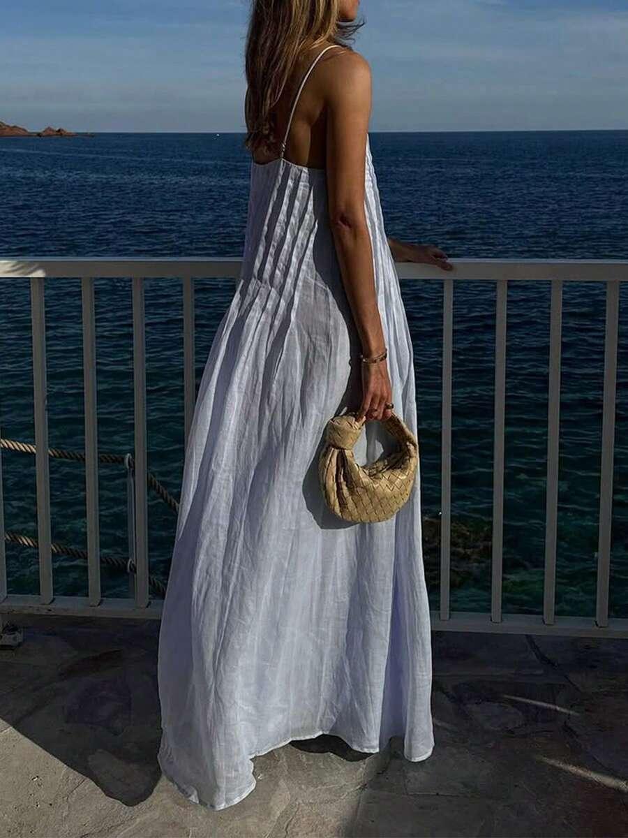 niebieska maxi sukienka 