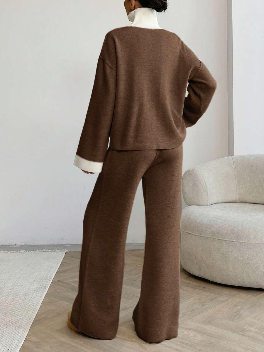 KOMPLET SWETER SPODNIE