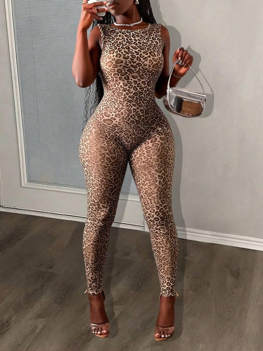 KOMBINEZON ANIMAL PRINT siateczka