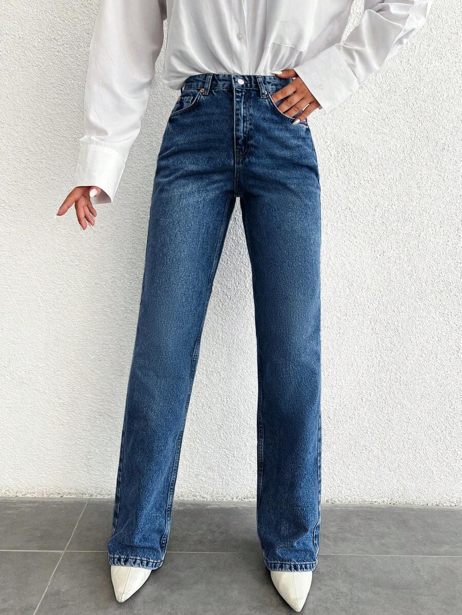 NIEBIESKIE SPODNIE JEANS