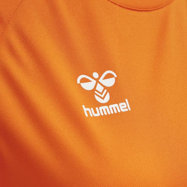 pomrańczowy t-shirt logo kontrast