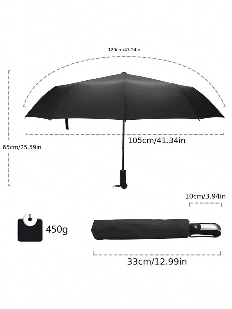 czarny automatyczny parasol
