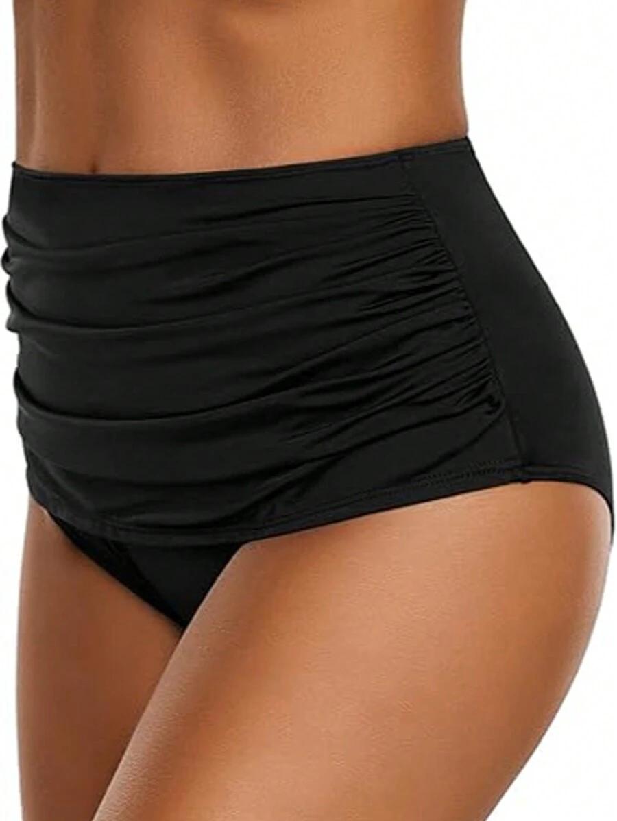 CZARNY DÓŁ OD BIKINI WYSOKI STAN