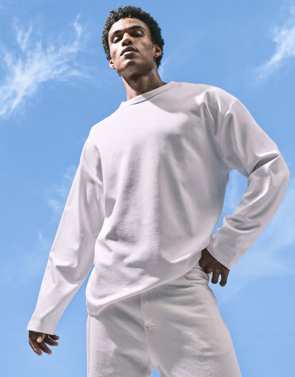 BIAŁA BLUZA DRESOWA OVERSIZE