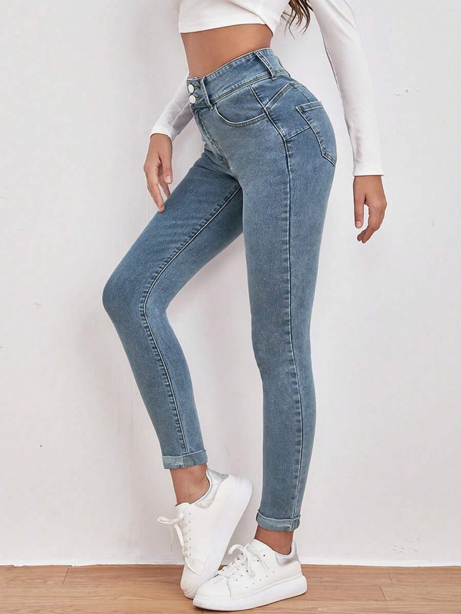 NIEBIESKIE SPODNIE JEANS 
