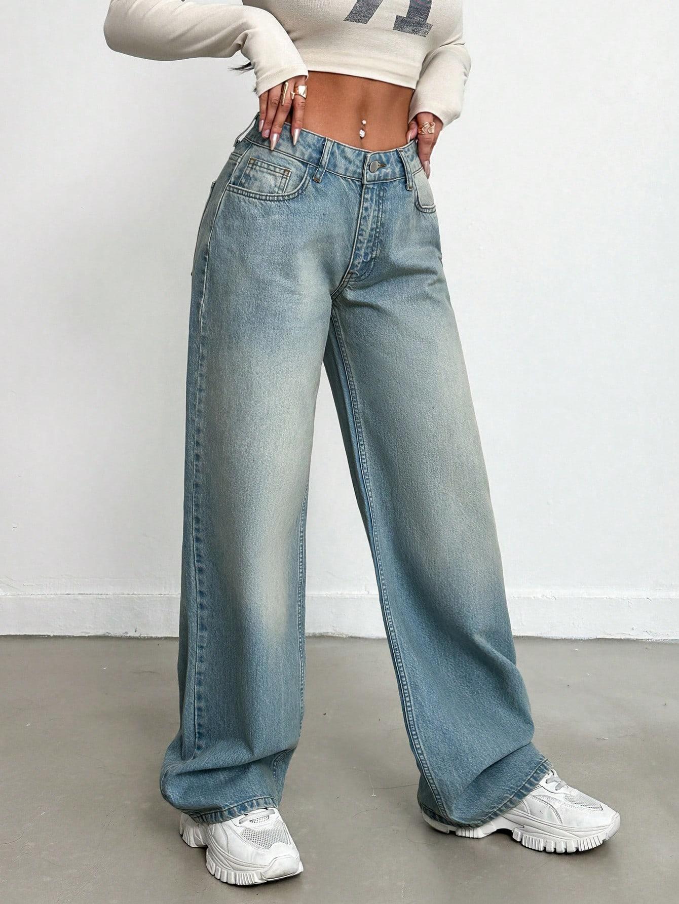 NIEBIESKIE SPODNIE JEANS