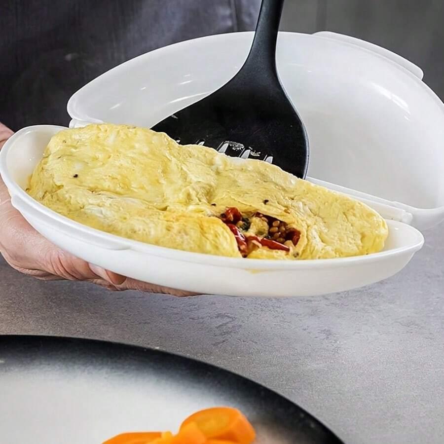 biała miska na jajka/omlet