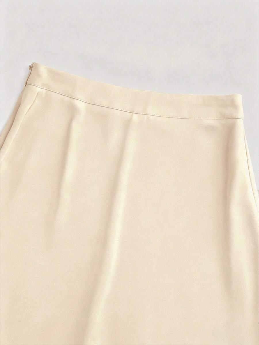 satynowa spódnica maxi