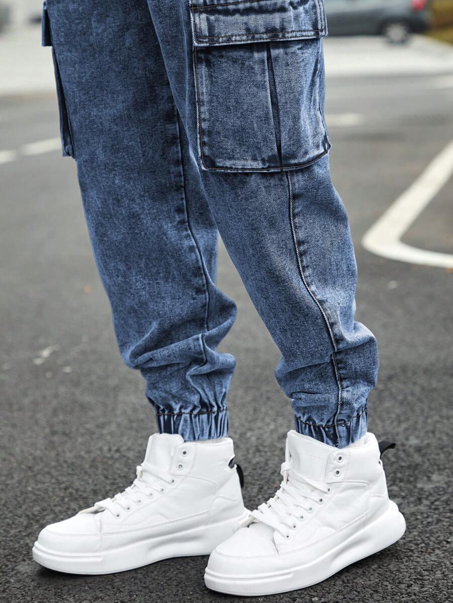 NIEBIESKIE SPODNIE JEANS