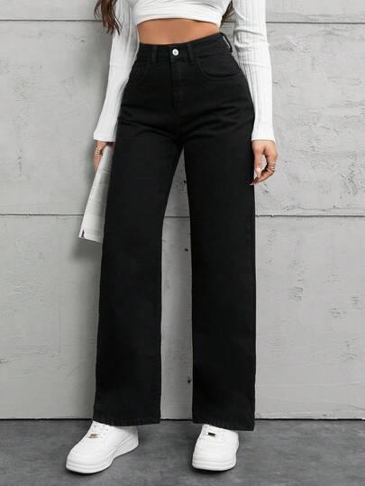 czarne spodnie jeans 