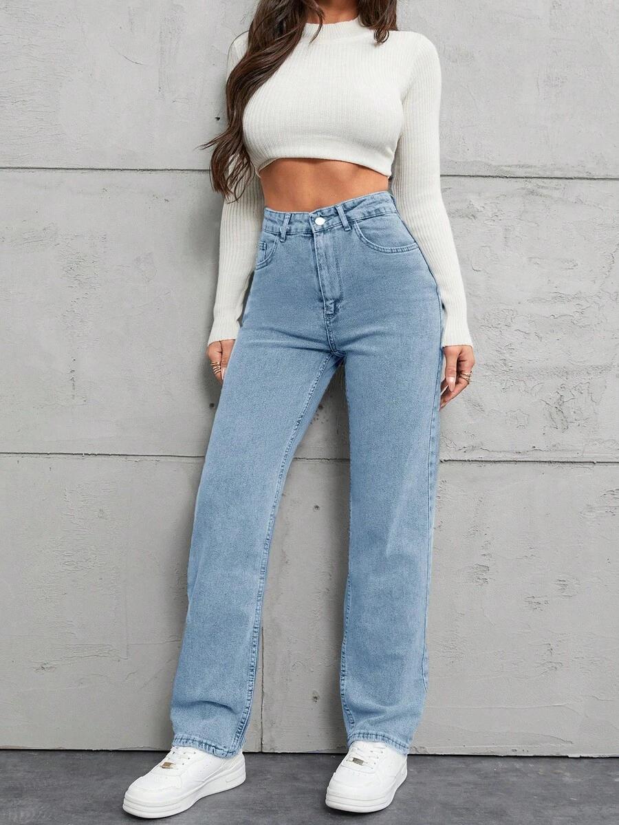 NIEBIESKIE SPODNIE JEANS