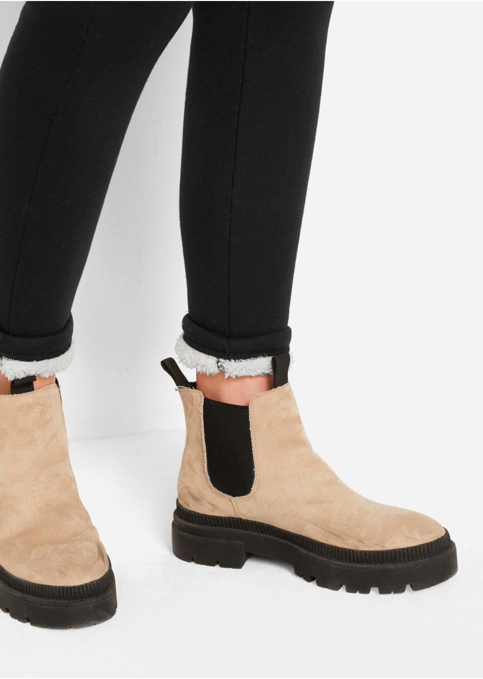 CZARNE OCIEPLANE LEGGINSY