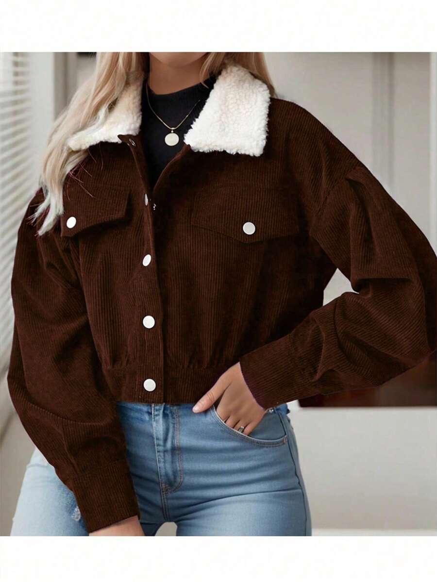 brązowa kurtka bomber